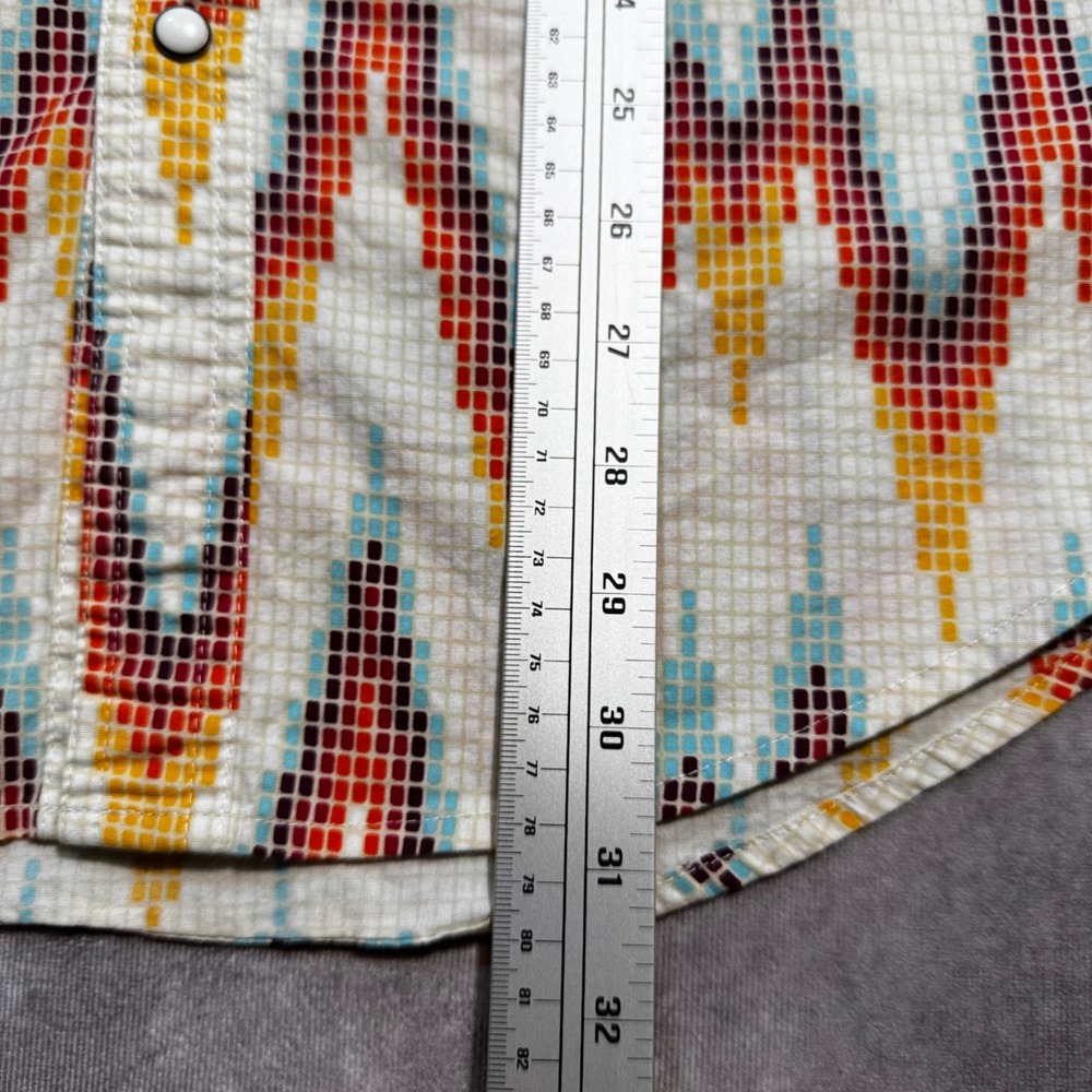Rock and Roll Denim Mens Modern Fit Southwestern Snap Western Shirt RRMS0SRZ7U M - Picture 7 of 8